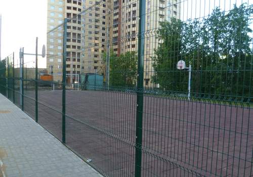 3Д забор для футбольной площадки в Тольятти
