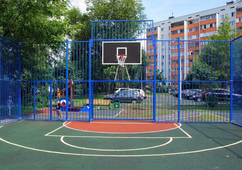 Забор Protect для баскетбольной площадки в Тольятти